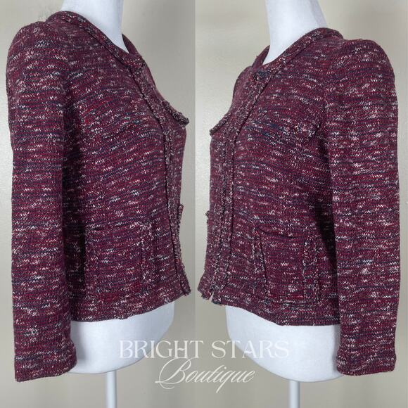 Etoile Isabel Marant Ariana Knitted Cotton Blend Jacket ASO Emma Watson Tweed - Picture 7 of 14